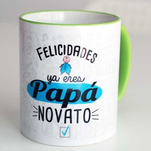 Taza regalo "Papá Novato"